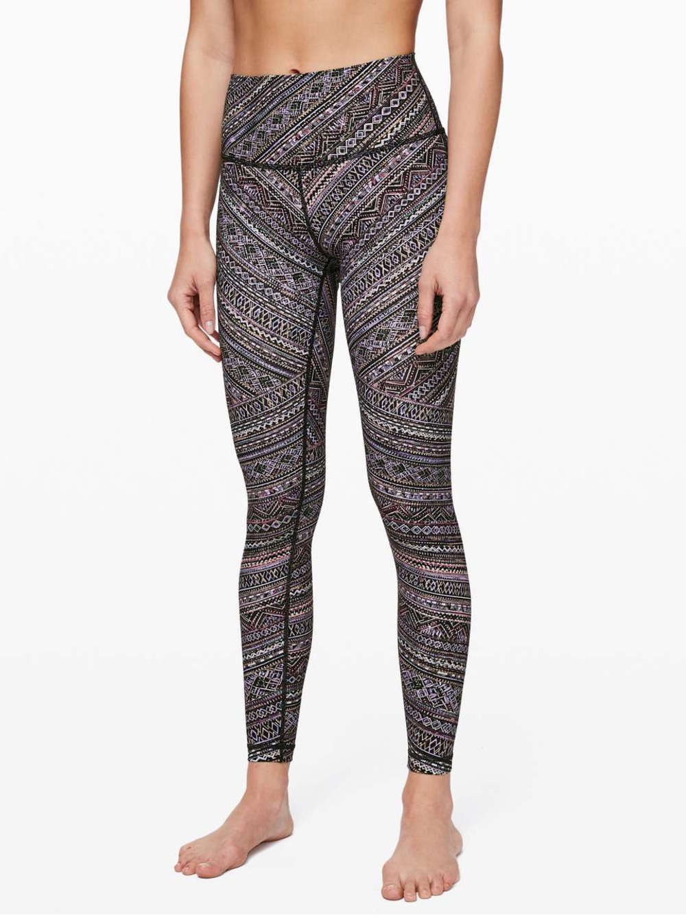 ✨ Lululemon Wunder Under High-Rise Tight 28" Engineered Tribal Pace Size 6